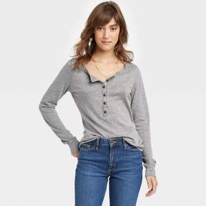🛍️Universal Thread XS Gray Long Sleeve Top